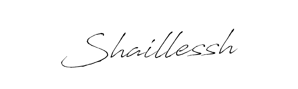 How to make Shaillessh name signature. Use Antro_Vectra style for creating short signs online. This is the latest handwritten sign. Shaillessh signature style 6 images and pictures png