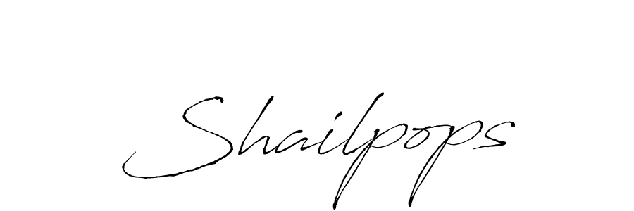 Once you've used our free online signature maker to create your best signature Antro_Vectra style, it's time to enjoy all of the benefits that Shailpops name signing documents. Shailpops signature style 6 images and pictures png