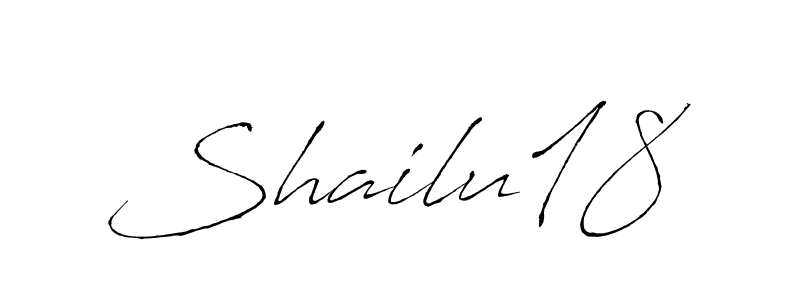 Similarly Antro_Vectra is the best handwritten signature design. Signature creator online .You can use it as an online autograph creator for name Shailu18. Shailu18 signature style 6 images and pictures png