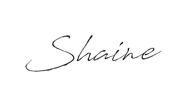 How to make Shaine signature? Antro_Vectra is a professional autograph style. Create handwritten signature for Shaine name. Shaine signature style 6 images and pictures png