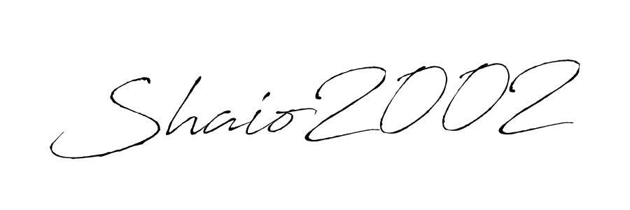 Make a beautiful signature design for name Shaio2002. With this signature (Antro_Vectra) style, you can create a handwritten signature for free. Shaio2002 signature style 6 images and pictures png