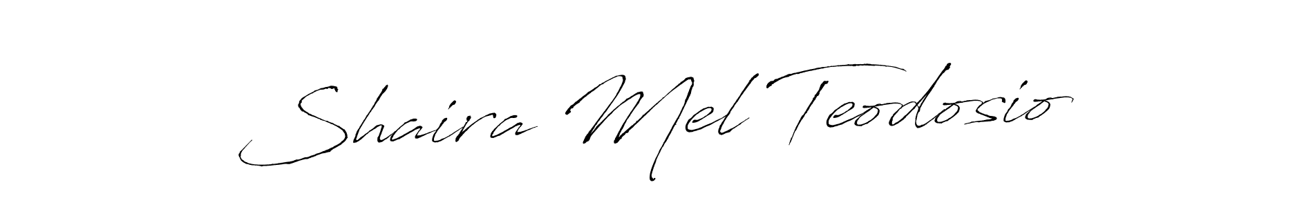 You should practise on your own different ways (Antro_Vectra) to write your name (Shaira Mel Teodosio) in signature. don't let someone else do it for you. Shaira Mel Teodosio signature style 6 images and pictures png