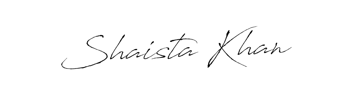 How to make Shaista Khan name signature. Use Antro_Vectra style for creating short signs online. This is the latest handwritten sign. Shaista Khan signature style 6 images and pictures png