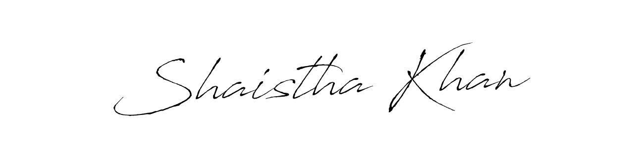 How to make Shaistha Khan signature? Antro_Vectra is a professional autograph style. Create handwritten signature for Shaistha Khan name. Shaistha Khan signature style 6 images and pictures png