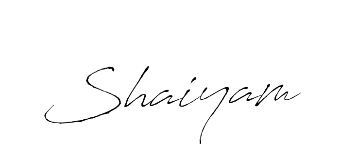 How to make Shaiyam signature? Antro_Vectra is a professional autograph style. Create handwritten signature for Shaiyam name. Shaiyam signature style 6 images and pictures png