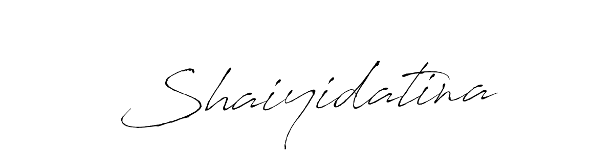 Design your own signature with our free online signature maker. With this signature software, you can create a handwritten (Antro_Vectra) signature for name Shaiyidatina. Shaiyidatina signature style 6 images and pictures png