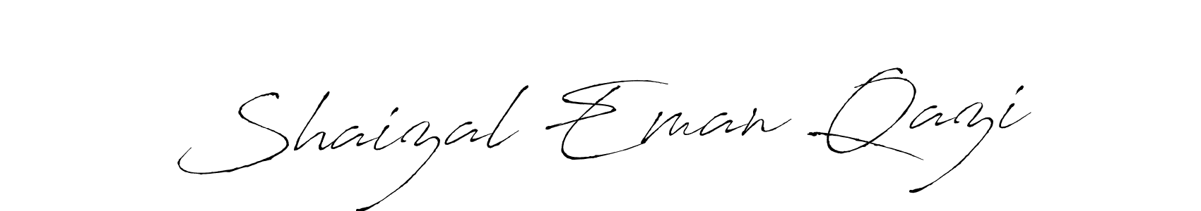 Antro_Vectra is a professional signature style that is perfect for those who want to add a touch of class to their signature. It is also a great choice for those who want to make their signature more unique. Get Shaizal Eman Qazi name to fancy signature for free. Shaizal Eman Qazi signature style 6 images and pictures png