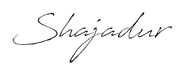 Create an unforgettable impression when signing with Shajadur name styled in Antro_Vectra typography. 100% free online generator. Shajadur signature style 6 images and pictures png