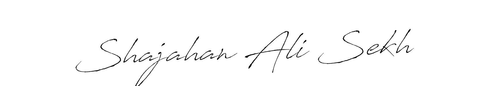 Make a short Shajahan Ali Sekh signature style. Manage your documents anywhere anytime using Antro_Vectra. Create and add eSignatures, submit forms, share and send files easily. Shajahan Ali Sekh signature style 6 images and pictures png