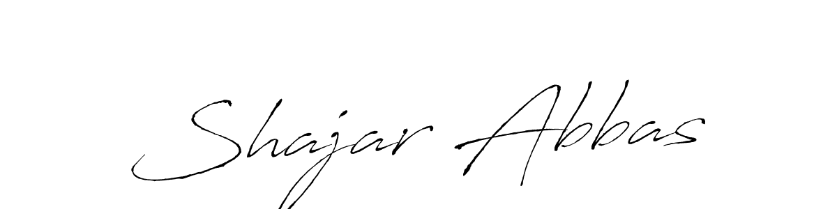 How to make Shajar Abbas name signature. Use Antro_Vectra style for creating short signs online. This is the latest handwritten sign. Shajar Abbas signature style 6 images and pictures png