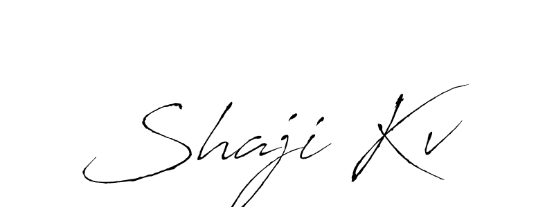 How to make Shaji Kv signature? Antro_Vectra is a professional autograph style. Create handwritten signature for Shaji Kv name. Shaji Kv signature style 6 images and pictures png