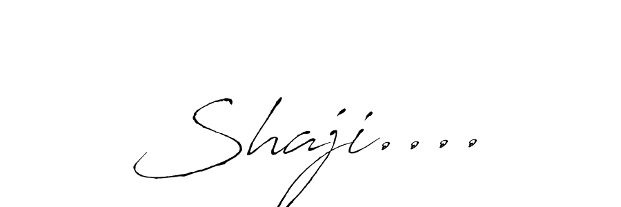 Design your own signature with our free online signature maker. With this signature software, you can create a handwritten (Antro_Vectra) signature for name Shaji..... Shaji.... signature style 6 images and pictures png