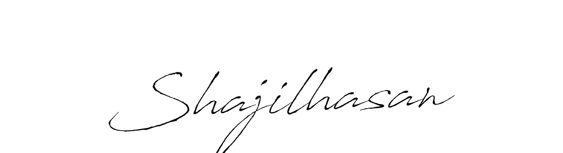 Make a beautiful signature design for name Shajilhasan. With this signature (Antro_Vectra) style, you can create a handwritten signature for free. Shajilhasan signature style 6 images and pictures png