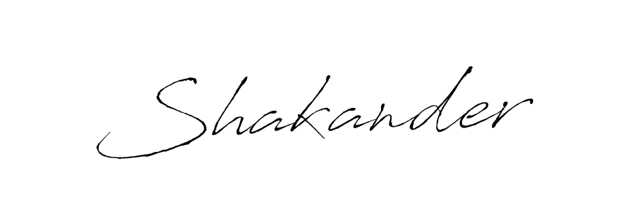 Design your own signature with our free online signature maker. With this signature software, you can create a handwritten (Antro_Vectra) signature for name Shakander. Shakander signature style 6 images and pictures png