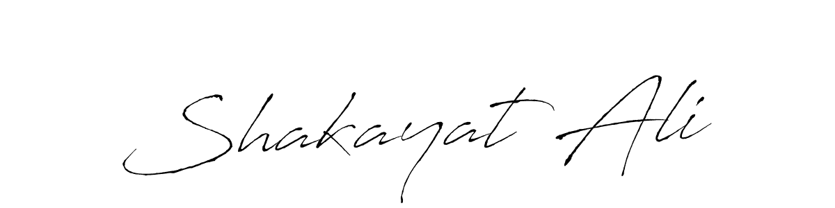 How to make Shakayat Ali name signature. Use Antro_Vectra style for creating short signs online. This is the latest handwritten sign. Shakayat Ali signature style 6 images and pictures png