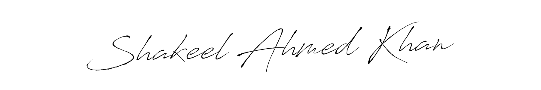 How to make Shakeel Ahmed Khan signature? Antro_Vectra is a professional autograph style. Create handwritten signature for Shakeel Ahmed Khan name. Shakeel Ahmed Khan signature style 6 images and pictures png