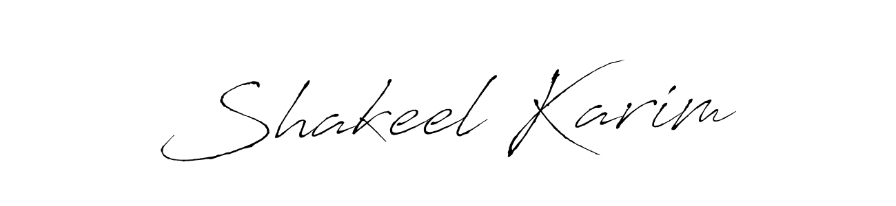 How to make Shakeel Karim signature? Antro_Vectra is a professional autograph style. Create handwritten signature for Shakeel Karim name. Shakeel Karim signature style 6 images and pictures png