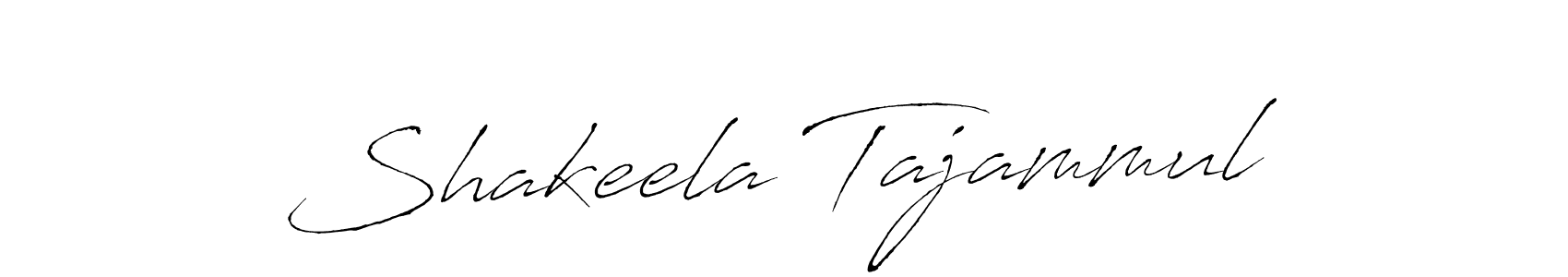 You should practise on your own different ways (Antro_Vectra) to write your name (Shakeela Tajammul) in signature. don't let someone else do it for you. Shakeela Tajammul signature style 6 images and pictures png