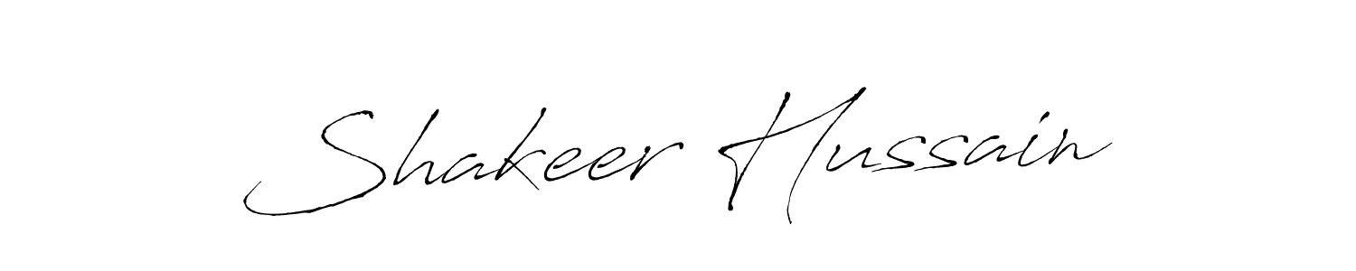 Make a beautiful signature design for name Shakeer Hussain. With this signature (Antro_Vectra) style, you can create a handwritten signature for free. Shakeer Hussain signature style 6 images and pictures png