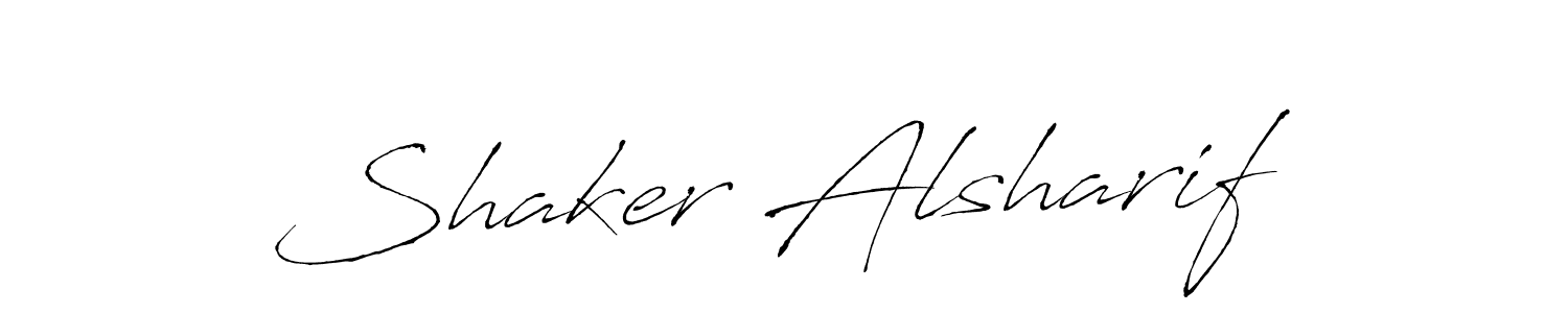 Design your own signature with our free online signature maker. With this signature software, you can create a handwritten (Antro_Vectra) signature for name Shaker Alsharif. Shaker Alsharif signature style 6 images and pictures png