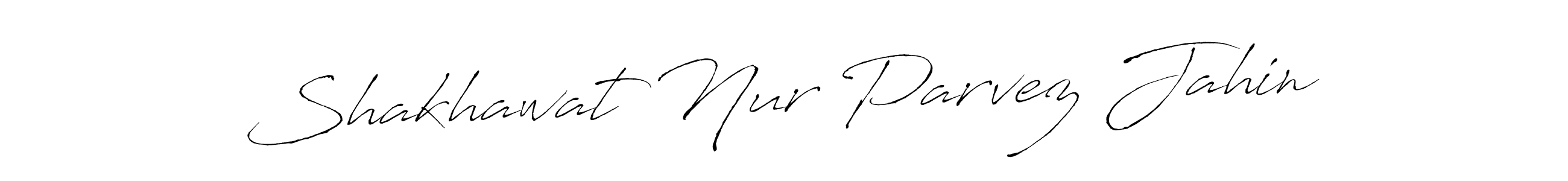 How to make Shakhawat Nur Parvez Jahin signature? Antro_Vectra is a professional autograph style. Create handwritten signature for Shakhawat Nur Parvez Jahin name. Shakhawat Nur Parvez Jahin signature style 6 images and pictures png