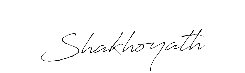 Design your own signature with our free online signature maker. With this signature software, you can create a handwritten (Antro_Vectra) signature for name Shakhoyath. Shakhoyath signature style 6 images and pictures png