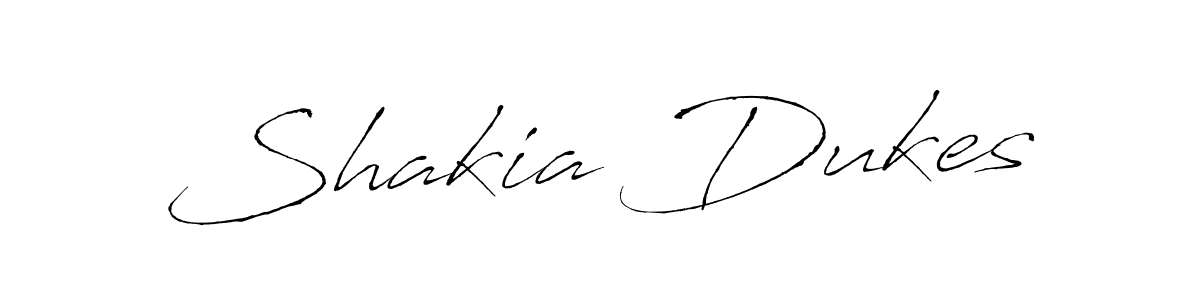 Make a beautiful signature design for name Shakia Dukes. With this signature (Antro_Vectra) style, you can create a handwritten signature for free. Shakia Dukes signature style 6 images and pictures png