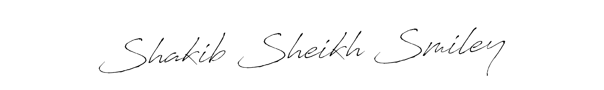 if you are searching for the best signature style for your name Shakib Sheikh Smiley. so please give up your signature search. here we have designed multiple signature styles  using Antro_Vectra. Shakib Sheikh Smiley signature style 6 images and pictures png
