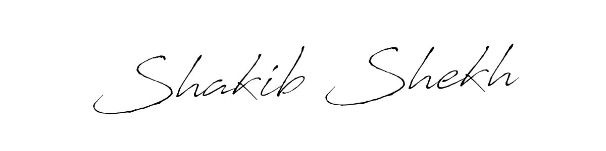 How to make Shakib Shekh signature? Antro_Vectra is a professional autograph style. Create handwritten signature for Shakib Shekh name. Shakib Shekh signature style 6 images and pictures png