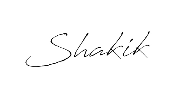 Make a beautiful signature design for name Shakik. With this signature (Antro_Vectra) style, you can create a handwritten signature for free. Shakik signature style 6 images and pictures png