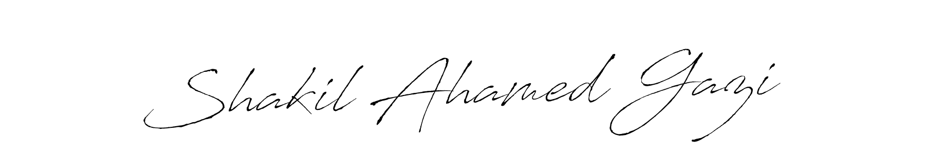 Also we have Shakil Ahamed Gazi name is the best signature style. Create professional handwritten signature collection using Antro_Vectra autograph style. Shakil Ahamed Gazi signature style 6 images and pictures png