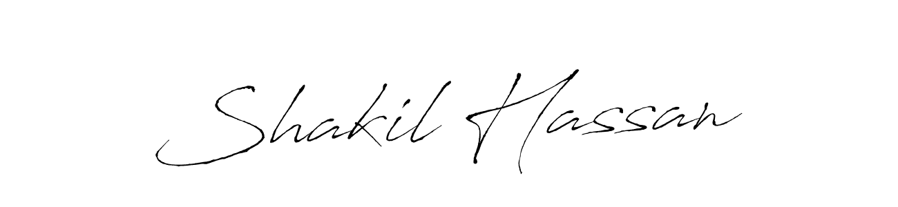 Design your own signature with our free online signature maker. With this signature software, you can create a handwritten (Antro_Vectra) signature for name Shakil Hassan. Shakil Hassan signature style 6 images and pictures png