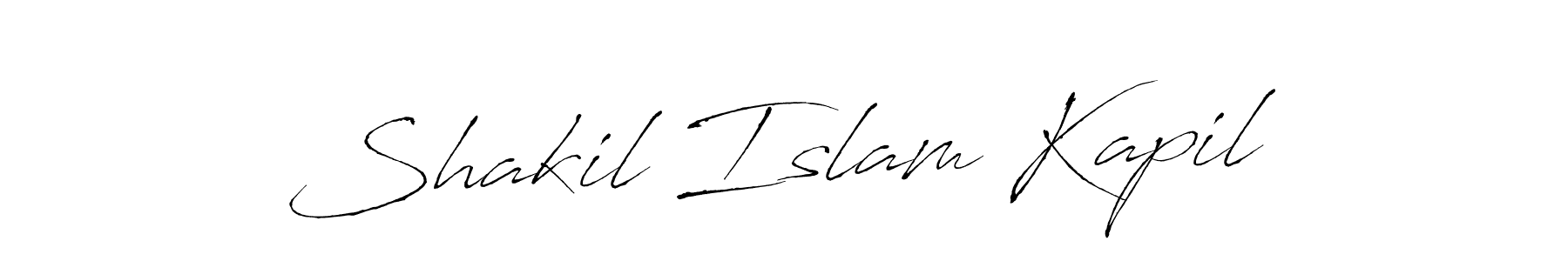 Also we have Shakil Islam Kapil name is the best signature style. Create professional handwritten signature collection using Antro_Vectra autograph style. Shakil Islam Kapil signature style 6 images and pictures png