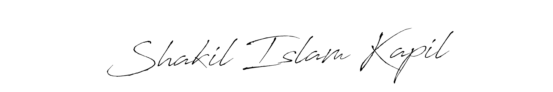 Create a beautiful signature design for name Shakil Islam Kapil. With this signature (Antro_Vectra) fonts, you can make a handwritten signature for free. Shakil Islam Kapil signature style 6 images and pictures png