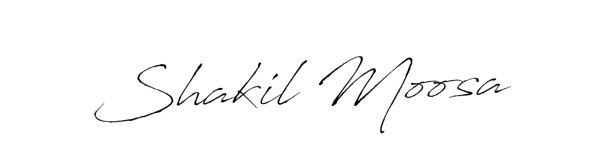 Also You can easily find your signature by using the search form. We will create Shakil Moosa name handwritten signature images for you free of cost using Antro_Vectra sign style. Shakil Moosa signature style 6 images and pictures png