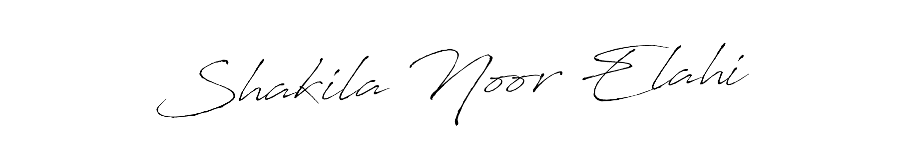 Make a beautiful signature design for name Shakila Noor Elahi. With this signature (Antro_Vectra) style, you can create a handwritten signature for free. Shakila Noor Elahi signature style 6 images and pictures png