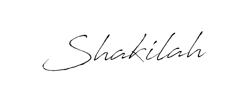 Shakilah stylish signature style. Best Handwritten Sign (Antro_Vectra) for my name. Handwritten Signature Collection Ideas for my name Shakilah. Shakilah signature style 6 images and pictures png