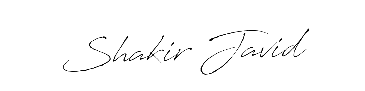 How to make Shakir Javid name signature. Use Antro_Vectra style for creating short signs online. This is the latest handwritten sign. Shakir Javid signature style 6 images and pictures png