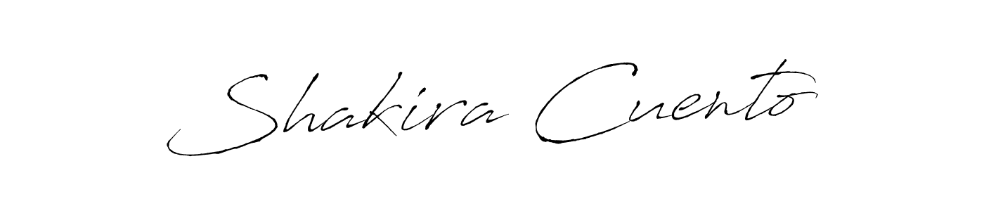 How to make Shakira Cuento name signature. Use Antro_Vectra style for creating short signs online. This is the latest handwritten sign. Shakira Cuento signature style 6 images and pictures png