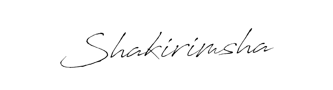 Also we have Shakirimsha name is the best signature style. Create professional handwritten signature collection using Antro_Vectra autograph style. Shakirimsha signature style 6 images and pictures png