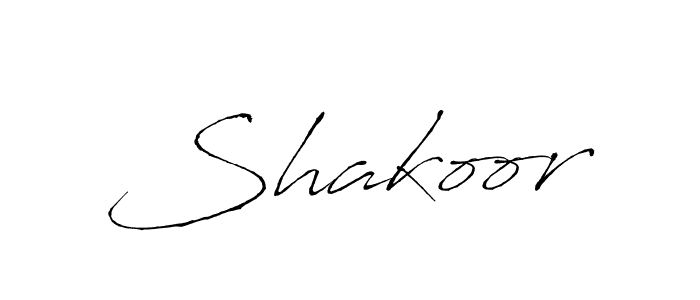 Design your own signature with our free online signature maker. With this signature software, you can create a handwritten (Antro_Vectra) signature for name Shakoor. Shakoor signature style 6 images and pictures png