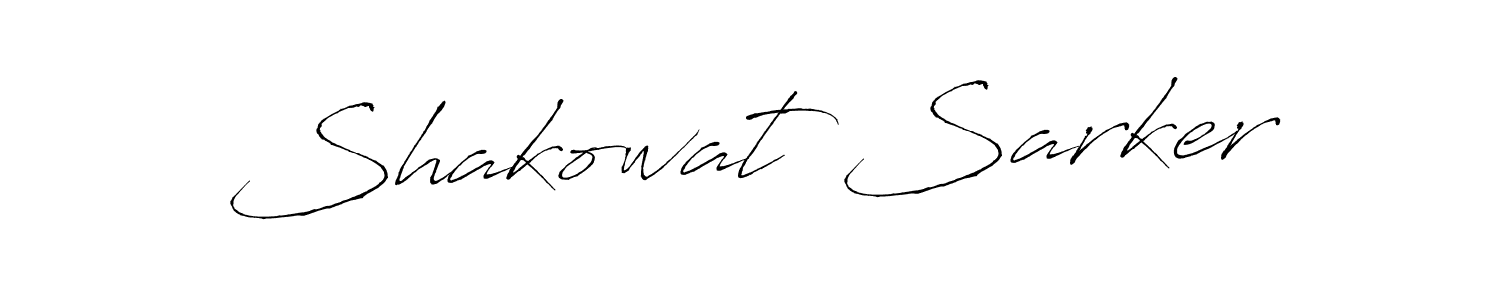 Design your own signature with our free online signature maker. With this signature software, you can create a handwritten (Antro_Vectra) signature for name Shakowat Sarker. Shakowat Sarker signature style 6 images and pictures png