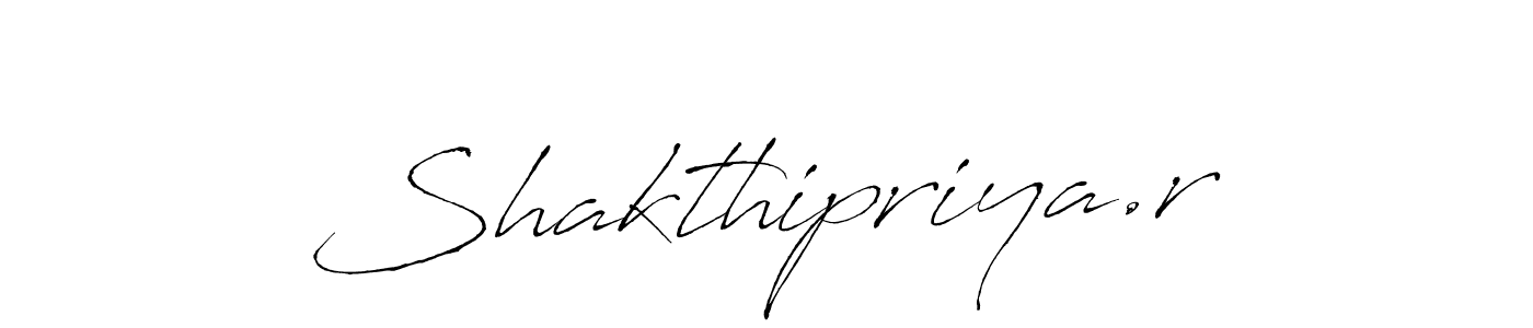 Create a beautiful signature design for name Shakthipriya.r. With this signature (Antro_Vectra) fonts, you can make a handwritten signature for free. Shakthipriya.r signature style 6 images and pictures png