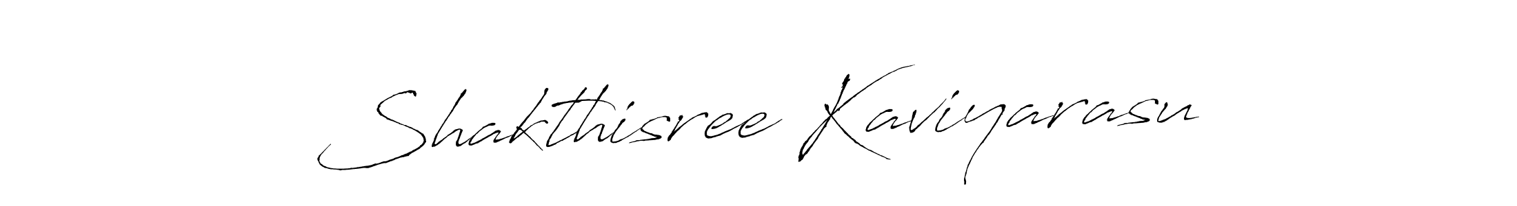 Make a beautiful signature design for name Shakthisree Kaviyarasu. With this signature (Antro_Vectra) style, you can create a handwritten signature for free. Shakthisree Kaviyarasu signature style 6 images and pictures png