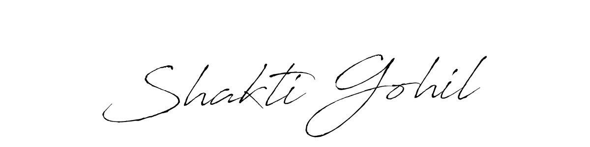 You should practise on your own different ways (Antro_Vectra) to write your name (Shakti Gohil) in signature. don't let someone else do it for you. Shakti Gohil signature style 6 images and pictures png