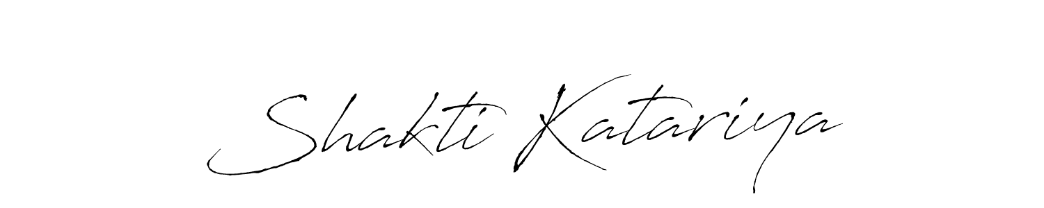 Create a beautiful signature design for name Shakti Katariya. With this signature (Antro_Vectra) fonts, you can make a handwritten signature for free. Shakti Katariya signature style 6 images and pictures png