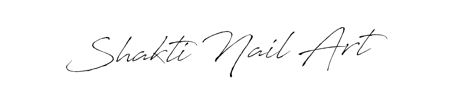 Make a beautiful signature design for name Shakti Nail Art. With this signature (Antro_Vectra) style, you can create a handwritten signature for free. Shakti Nail Art signature style 6 images and pictures png