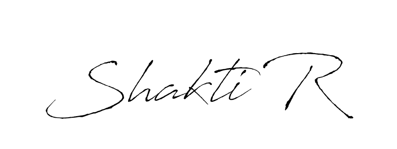 How to make Shakti R name signature. Use Antro_Vectra style for creating short signs online. This is the latest handwritten sign. Shakti R signature style 6 images and pictures png