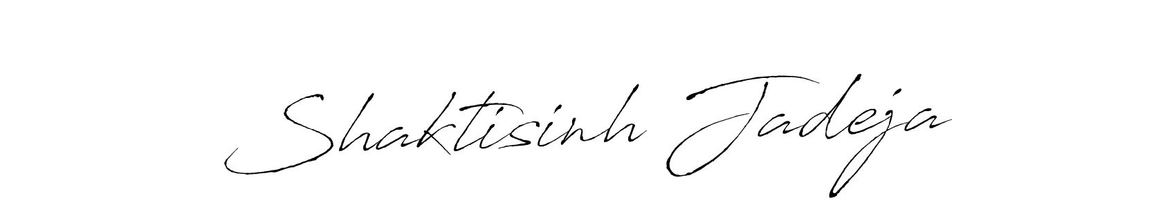 Create a beautiful signature design for name Shaktisinh Jadeja. With this signature (Antro_Vectra) fonts, you can make a handwritten signature for free. Shaktisinh Jadeja signature style 6 images and pictures png