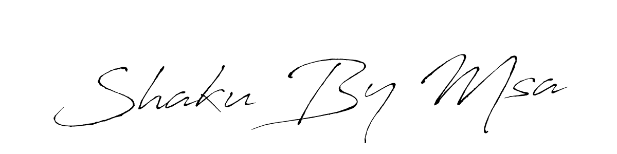 Antro_Vectra is a professional signature style that is perfect for those who want to add a touch of class to their signature. It is also a great choice for those who want to make their signature more unique. Get Shaku By Msa name to fancy signature for free. Shaku By Msa signature style 6 images and pictures png